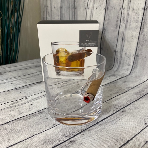 VISKI CIGAR GLASS-WHISKEY/ROCKS GLASS - Picture 3 of 4